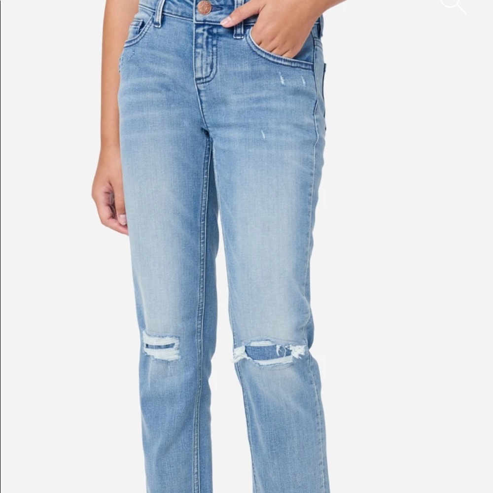 Justice Brand Destructed Girlfriend Jeans